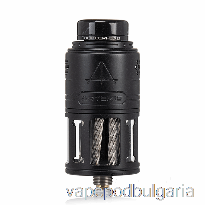 Vape 10000 Дръпки Thunderhead Creations Artemis V2 Top Coiler 25mm Rdta Matte Black